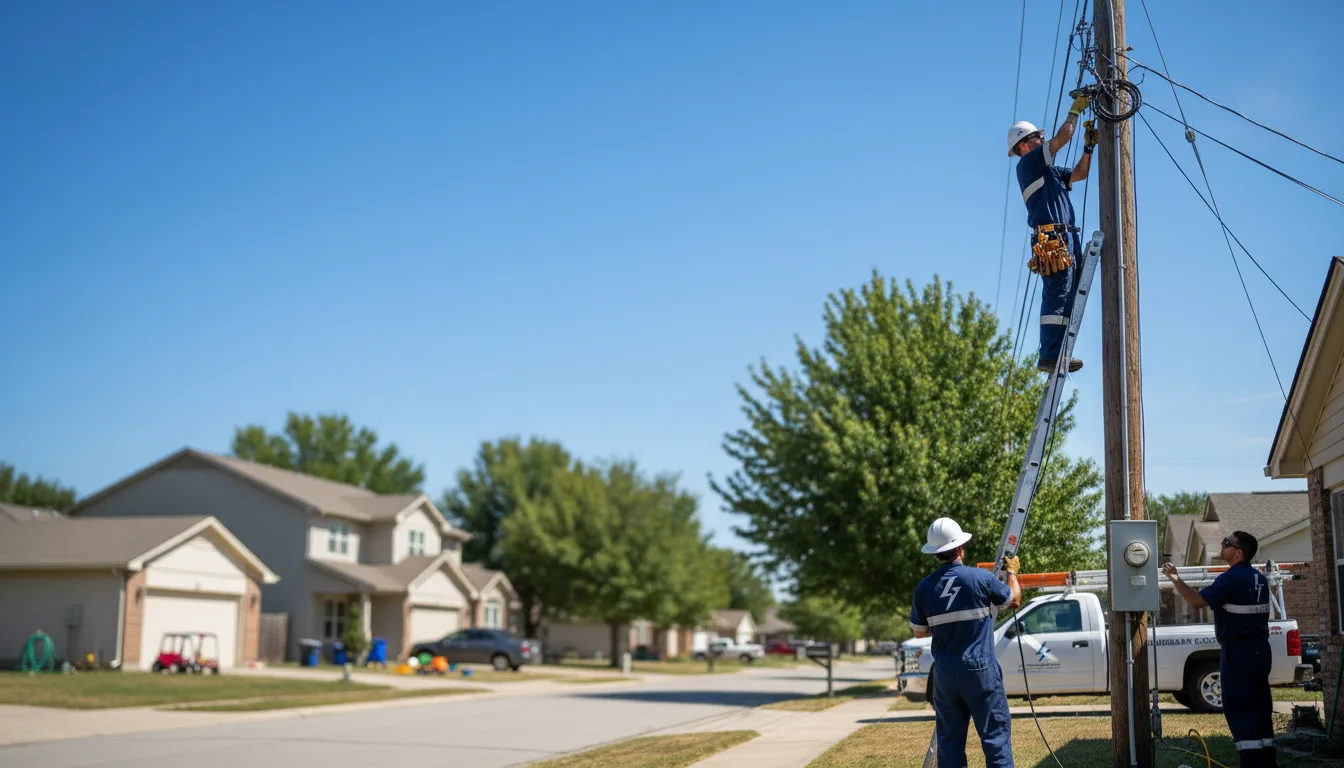 Residential electrician providing installation services in Hamer, ID
